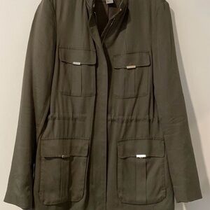 H&M Dark Green Women's Utility Jacket